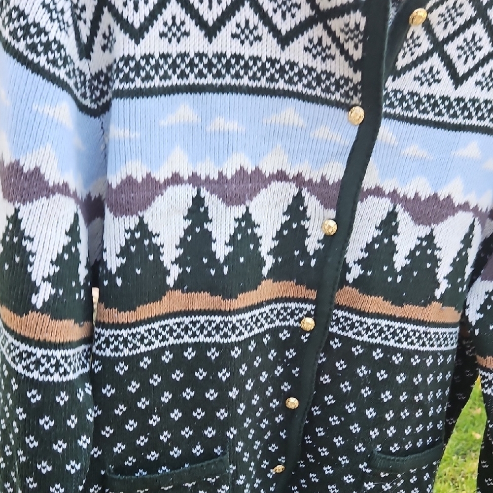 Vintage, Empress Forest Pattern Cardigan. Perfect… - image 3